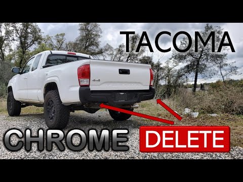 10 Minute Tacoma Bumper CHROME DELETE [ BumperShellz ]