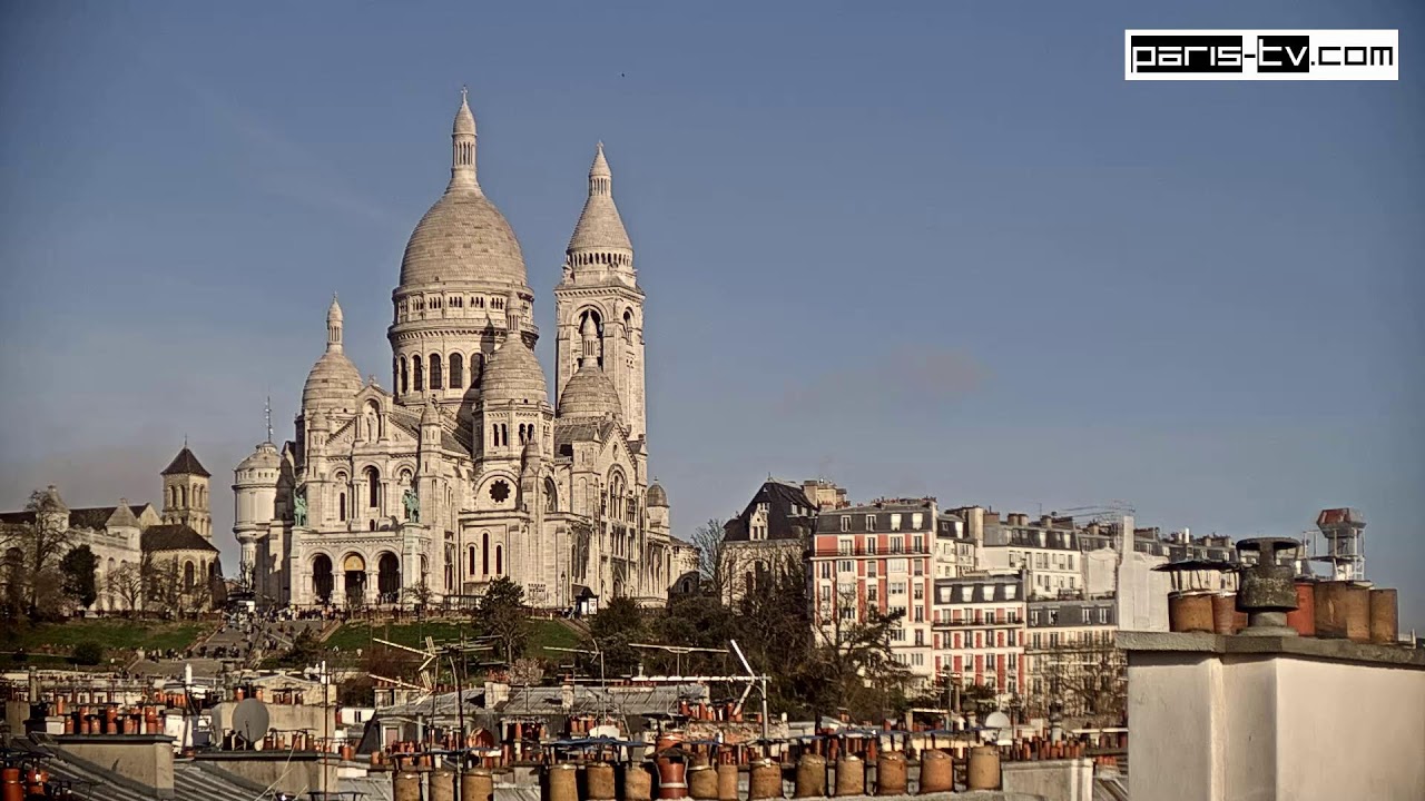 Live webcam view of Sacré-Cœur Basilica Live View