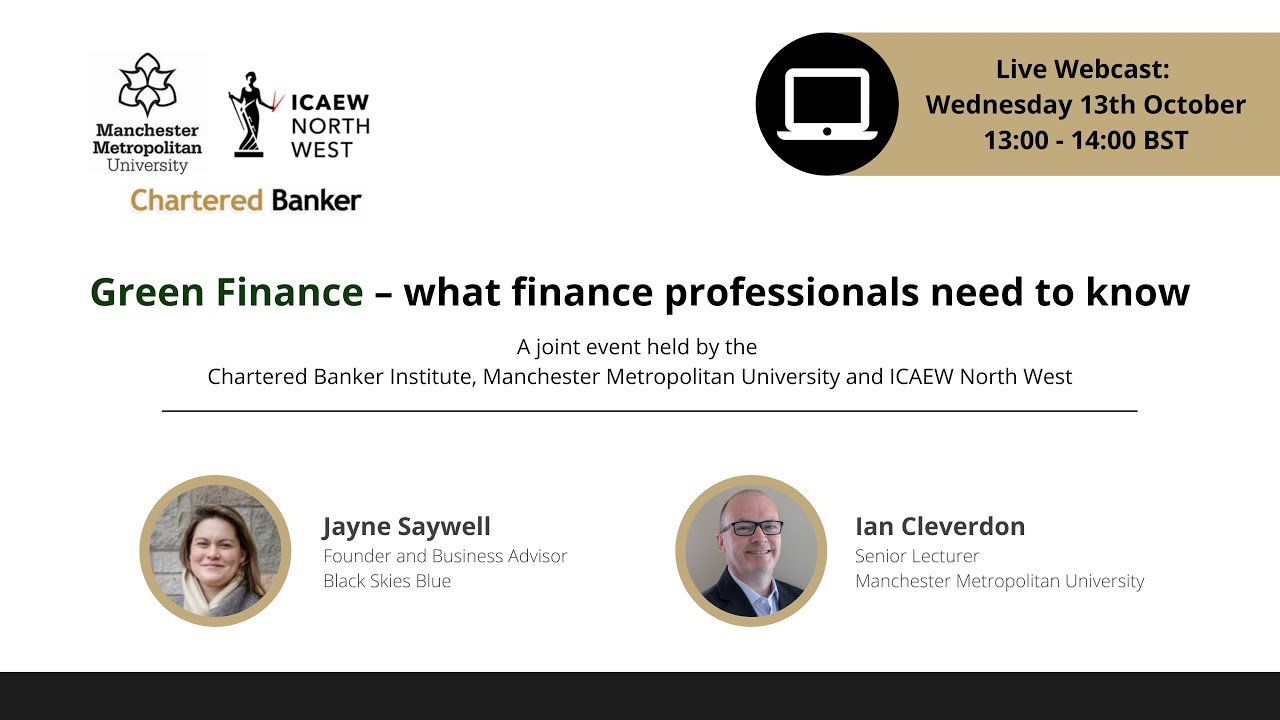 Green Finance – what finance professionals need to know