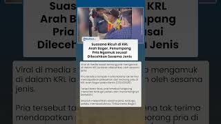 Suasana Ricuh di KRL Arah Bogor, Penumpang Pria Ngamuk seusai Dilecehkan Sesama Jenis