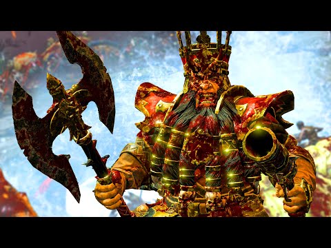 CHAOS DWARFS vs VAMPIRE COAST - TotalWar Warhammer 3 cinematic battle