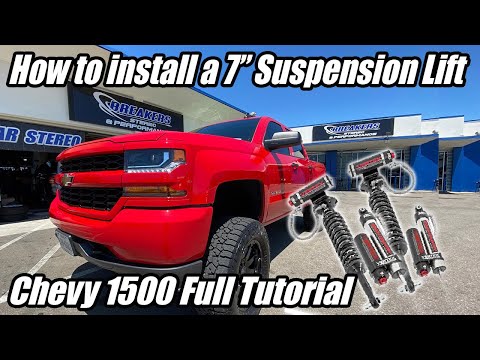 How to install a Rough County 7" Lift kit on a 2014-2018 Chevy Silverado (Tutorial)