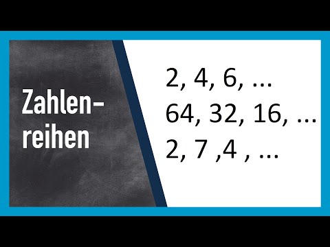 Zahlenreihen ergänzen und lösen