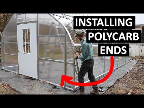 Polycarbonate Greenhouse Plastic End-Walls | How To Install for Stronger End-Walls