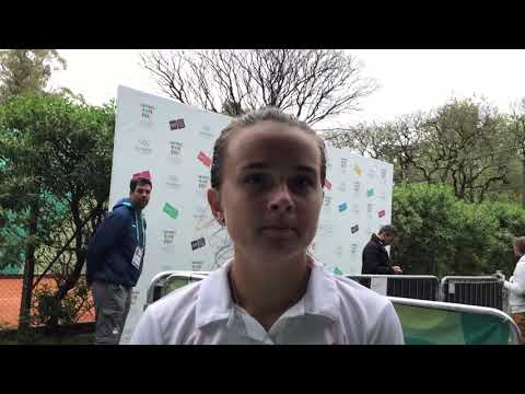 Clara Burel qualifies for the singles final Youth Olympic Games Buenos Aires 2018