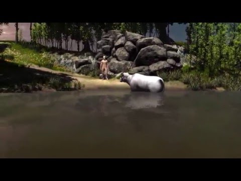 The Ten Ox herding 3D Animations nr.06: Riding The Bull Home