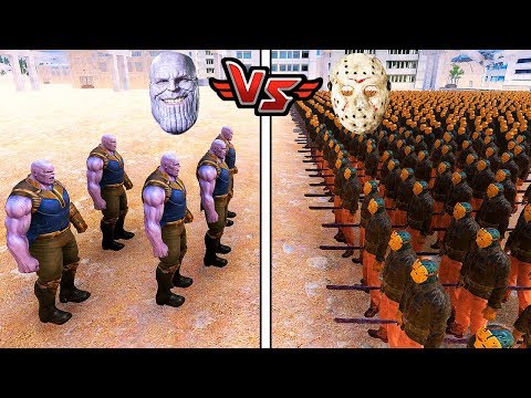 10.000 JASON VS 5 THANOS! 😱 - Süper Kahramanlar