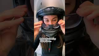 Tight helmets keep you safe &amp; Flying Eyes keep you comfortable with 1mm thin temples 😎 #moto