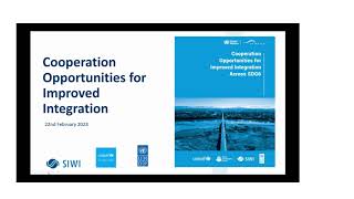 Webinar - Cooperation Opportunities for Improved Integration Across SDG6