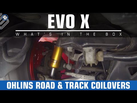 Ohlins Road & Track Coilovers on our La Flama Blanca EVO X - RallySportDirect.com