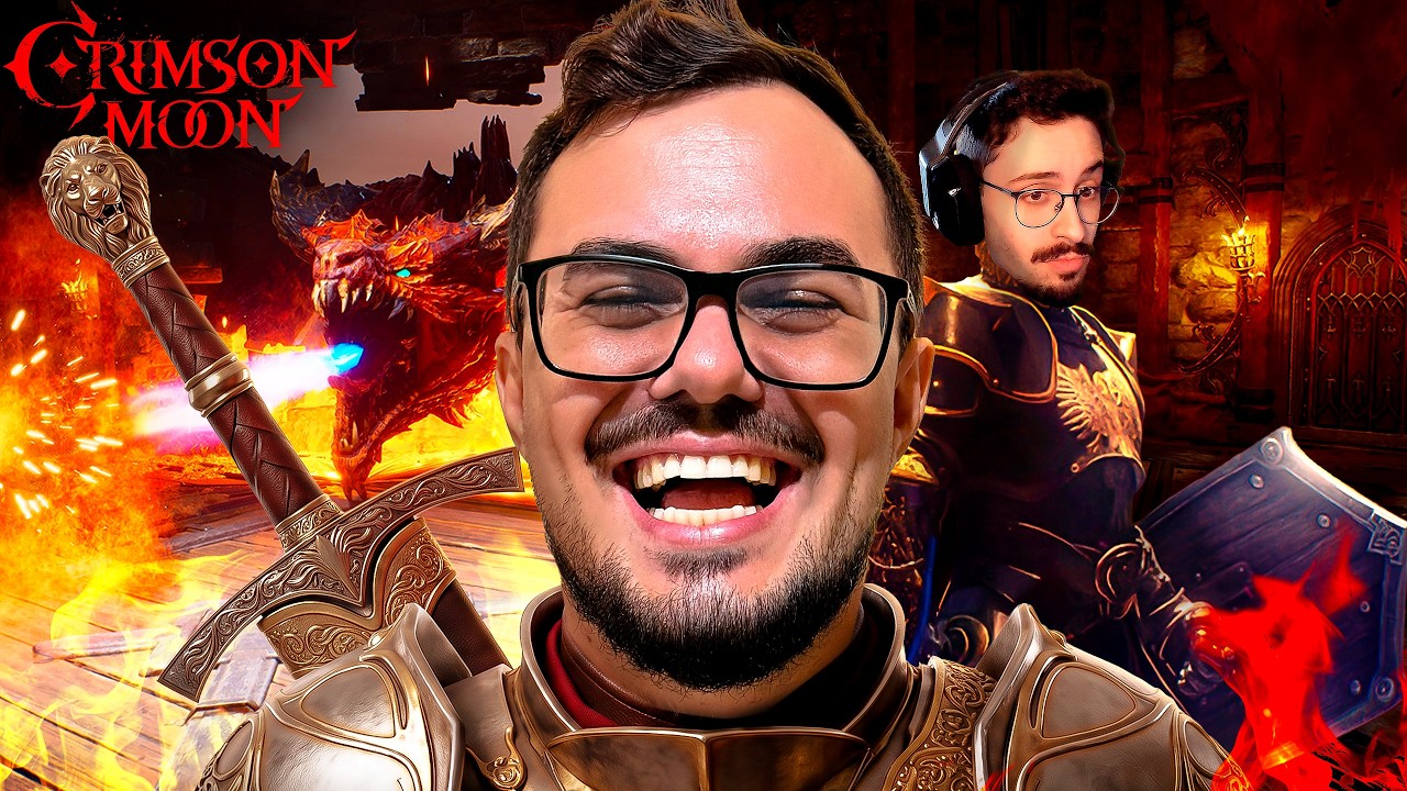 EU E MEU AMIGO SALVANDO A HUMANIDADE - Crimson Moon