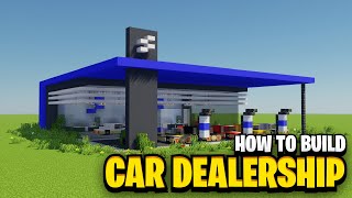 How To Build A CAR DEALERSHIP in Minecraft! - Build Tutorial
