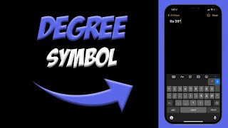 How To Type the Degree Symbol on iPhone and iPad 📲| Where To Find The Degrees Symbol on iOS 14