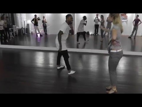 Salsa Class 24.11.15 at D'AKOKAN Dance School - Yoandy Villaurrutia, Natasha
