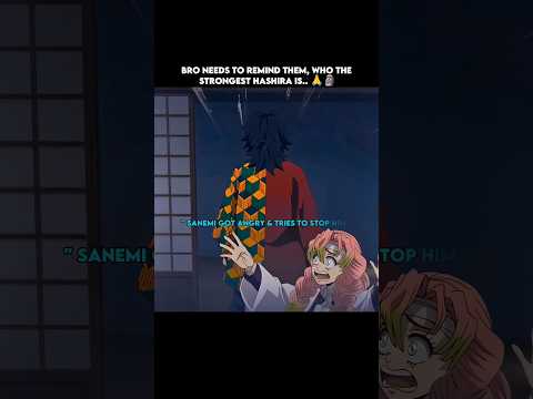 Bro needs to remind them, who the strongest one is #demonslayer #tanjiro #hashira