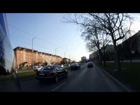 Szeged - Figyelmetlen sávváltó sofőr 4K