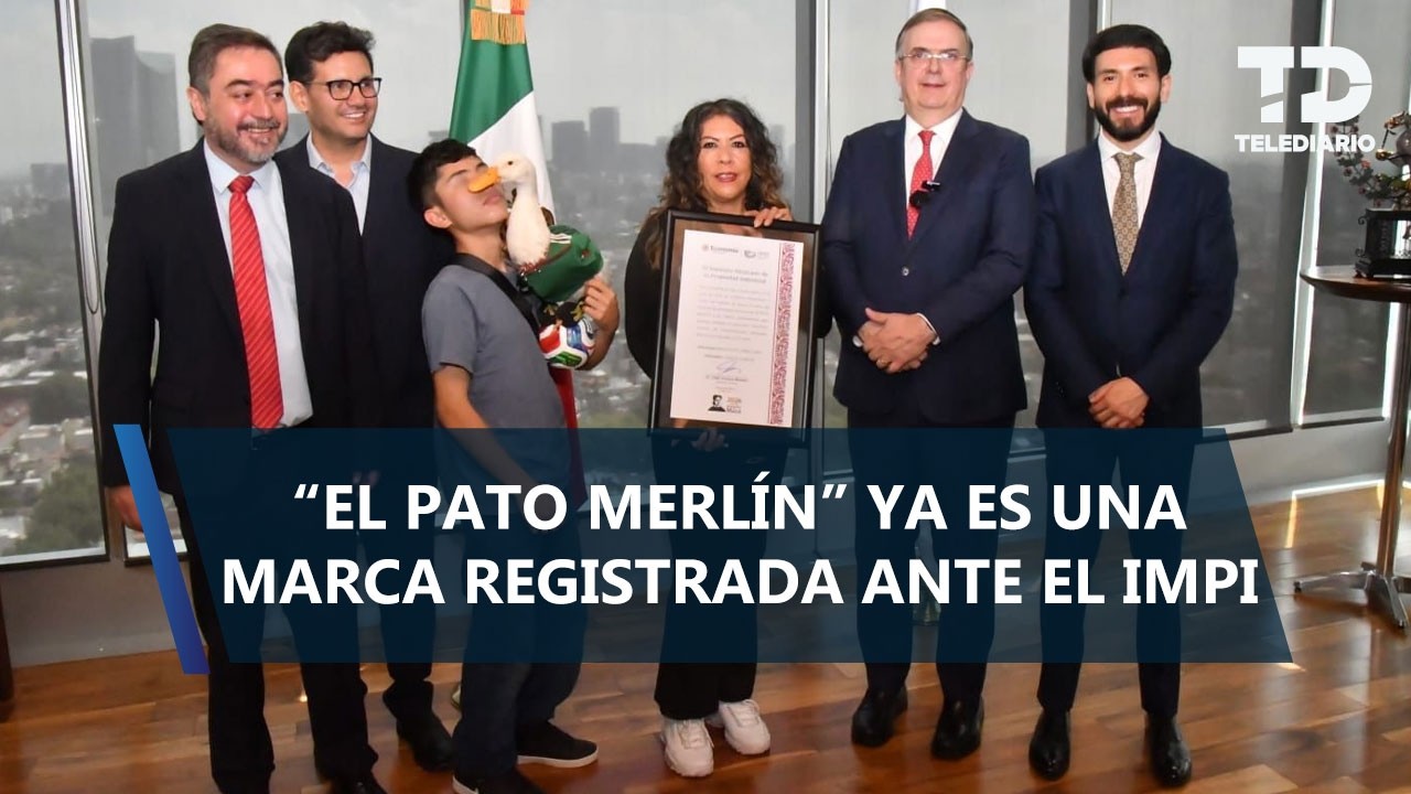 Secretaría de Economía e IMPI otorgan registro de la marca "Pato Merlín" a su propietaria