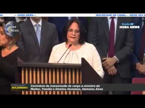 Nova Ministra da Mulher,Familia e direitos Humanos DAMARES ALVES Provoca comoção no País.