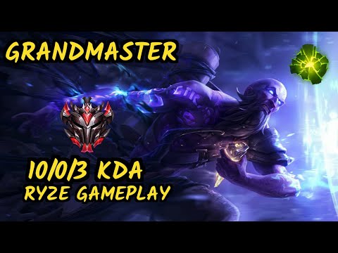 PNGS Baca (RYZE) vs DIANA - 10/0/3 KDA MID GAMEPLAY - EUW Ranked GRANDMASTER