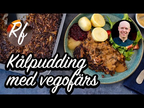 Kålpudding med vegofärs är en vegan och vegetarisk variant på kålpudding. Här med förslag på tillbehör. >