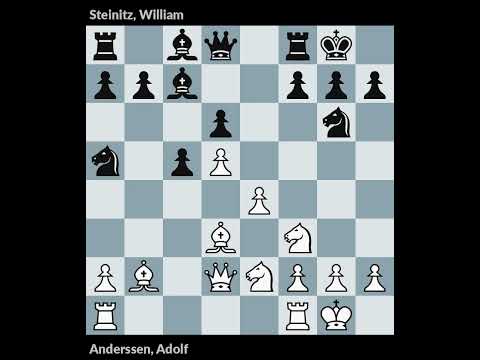 London m1 1866 | Anderssen vs Steinitz | Round 9