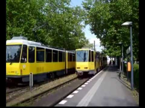 Begegnung Tatra Kt4D Bornholmer Straße (Straßenbahn)