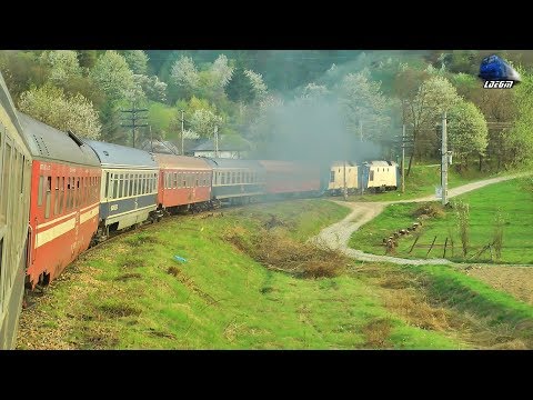 Călătorie Vișeu de Jos-Săcel-Dealul Ștefăniței Train Ride pe Apus/on Sunset - 24 April 2019