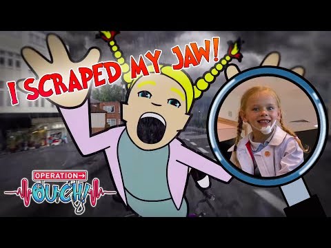 I Scraped My Jaw! | Operation Ouch | Science for Kids