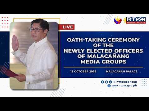 Oath-taking of the Newly Elected Officers of the Malacañang Media Groups