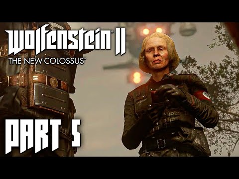 Wolfenstein 2 The New Colossus — Full Gameplay Walkthrough PART 5 [1440p60/PC] No Commentary