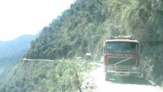 preview picture of video 'The Worlds Most Dangerous Road, Bolivia - Trucks Reversing'