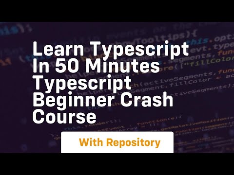 learn typescript in 50 minutes typescript beginner crash course