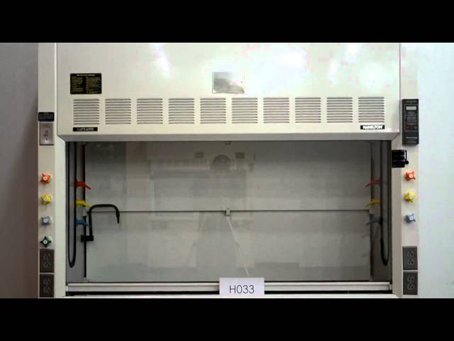 6′ Hamilton SafeAire Fume Hood With Epoxy Tops Used Laboratory Fume Hood