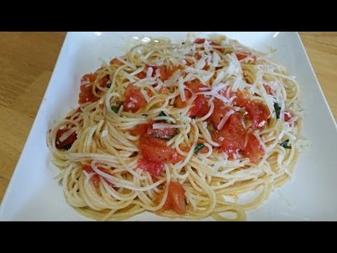 Tomato Basil Angel Hair Pasta-In The Kitchen With Sandy Episode 61