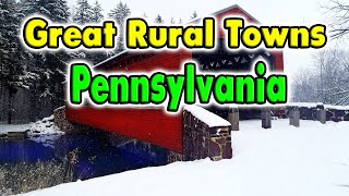 Great Rural towns in Pennsylvania to buy real estate or maybe retire,,