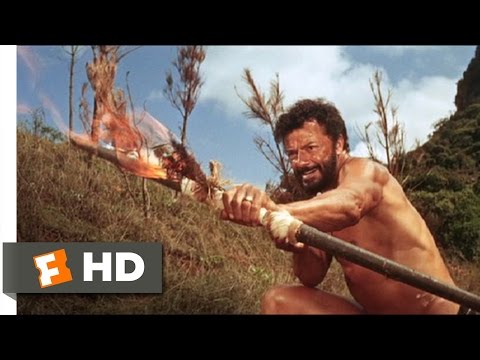 The Naked Prey (5/9) Movie CLIP - Fighting With Fire (1966) HD