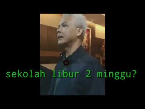 Ulasan Ganjar pranowo tentang virus corona dan libur 2 minggu
