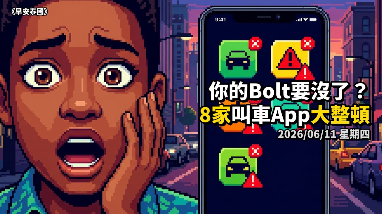 泰國叫車 App 三個月清無照司機！Grab/Bolt 等 8 家平台名單敲定、Bolt 認證未續展恐被趕出泰國 episode artwork