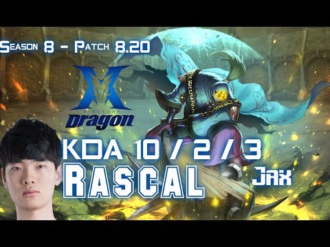 KZ Rascal JAX vs GRAGAS Top - Patch 8.20 KR Ranked