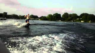 preview picture of video 'Wakeboarding Wipeout - Okauchee Lake - Wisconsin'