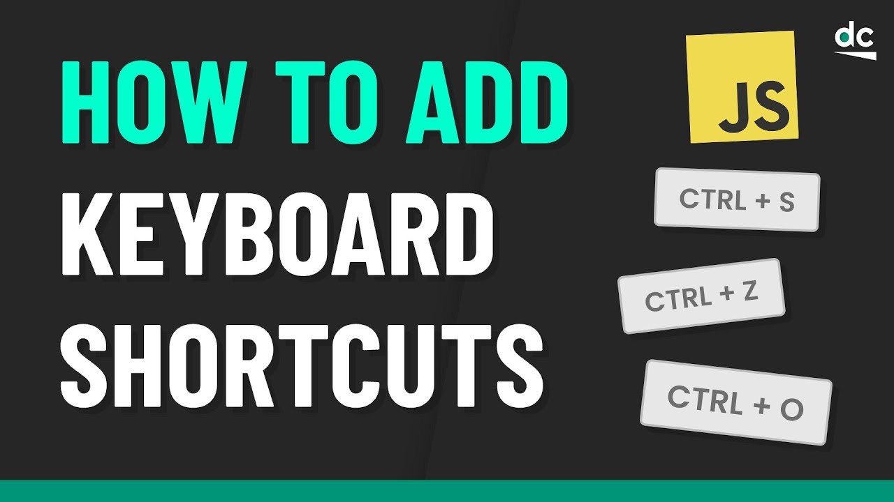 Add KEYBOARD SHORTCUTS to Your Website with JavaScript