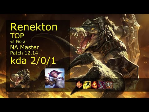 Rank 5 NA Renekton Top: Renekton vs Fiora