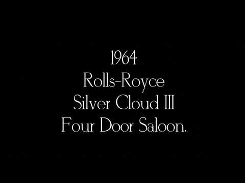 1964 Rolls-Royce Silver Cloud III Four Door Saloon. SFU565