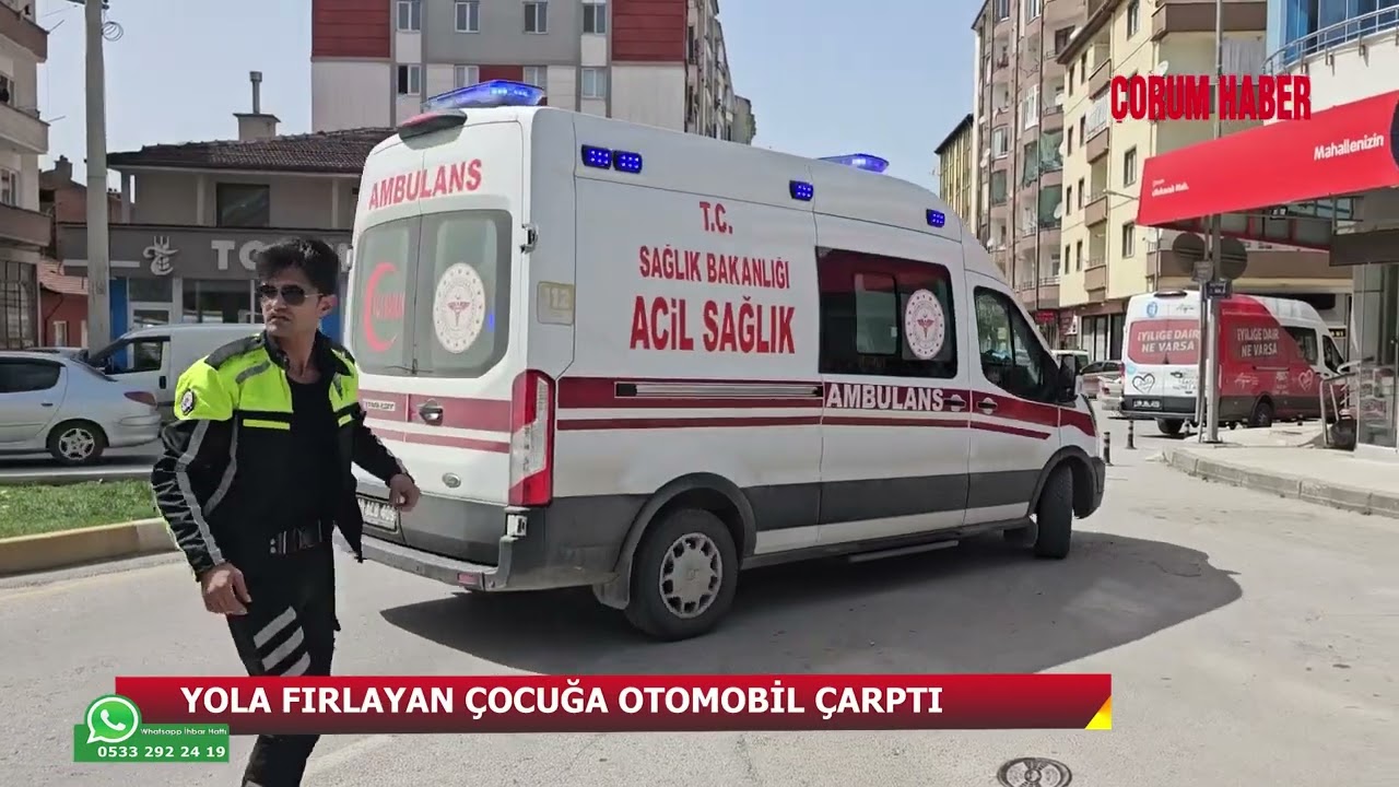 YOLA FIRLAYAN ÇOCUĞA OTOMOBİL ÇARPTI