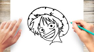 How To Draw Luffy One Piece Step By Step Tutorial ルフィの描き方 ワンピース تنزيل الموسيقى Mp3 مجانا