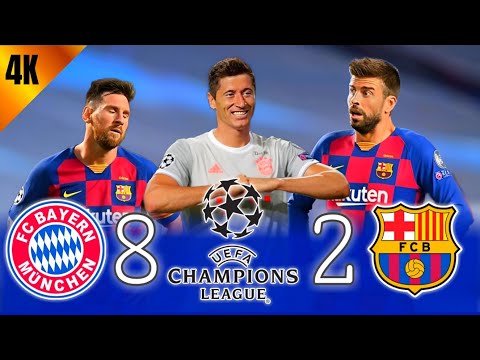 Bayern Munich 8 - 2 Barcelona ¦ UCL 2020 | [ تعليق حفيظ الدراجي 🎙️ ] ▪️ 4K/50 FPS ULTRA HD