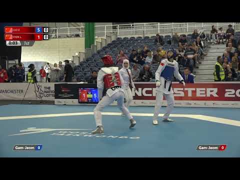 105 R-32 W-57kg 🔵 LUO Zongshi CHN vs 🔴 CHEN Lin CHN I Manchester 2022 World Taekwondo GP