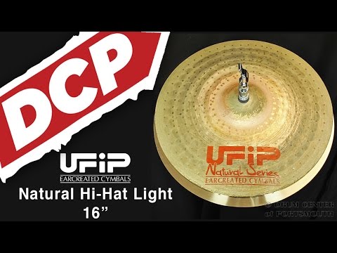 UFIP Natural Light HI Hat Cymbals 16" 1200, 1400 grams