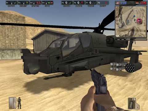 Battlefield 1942 Desert Combat Helicopter Flying 20 years later