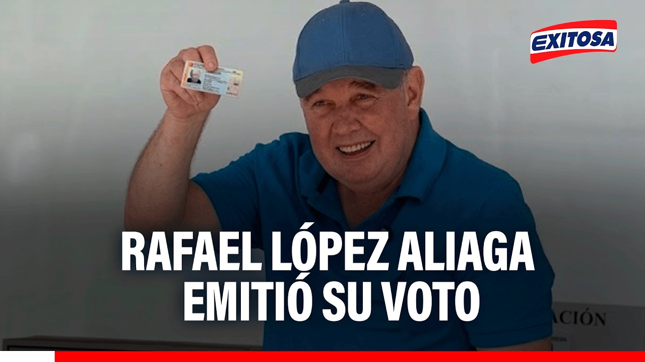 🔴🔵Rafael López Aliaga acudió a votar y evitó dar declaraciones a la prensa